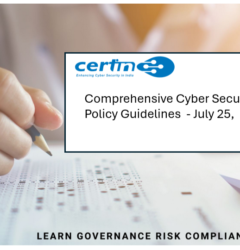 CERT-In’s Comprehensive Cyber Security Audit Policy Guidelines